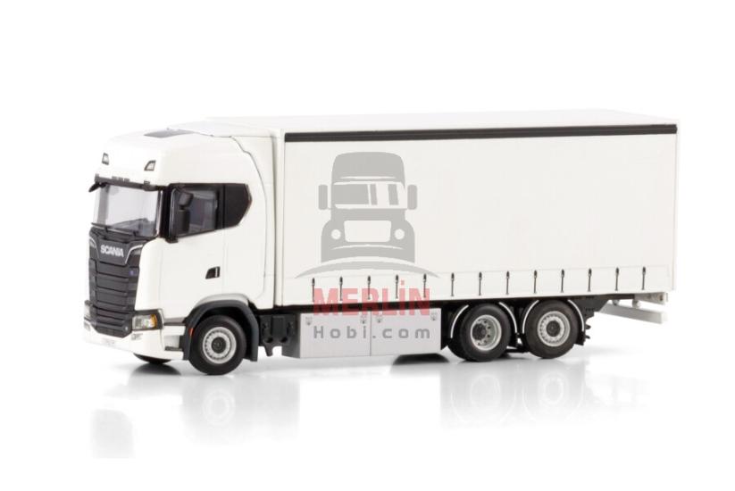 1/50 White Line; SCANIA S HIGHLINE CS20H RIGED CURTAINSIDE TRUCK 6X2 TAG AXLE