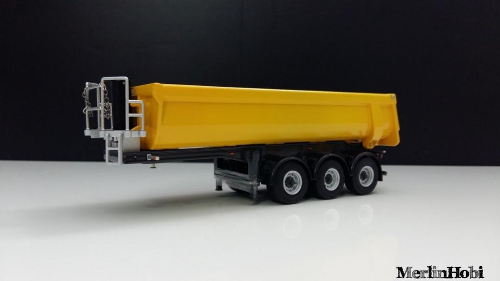 1/50 Damper Trailer 3 Aks  Yellow