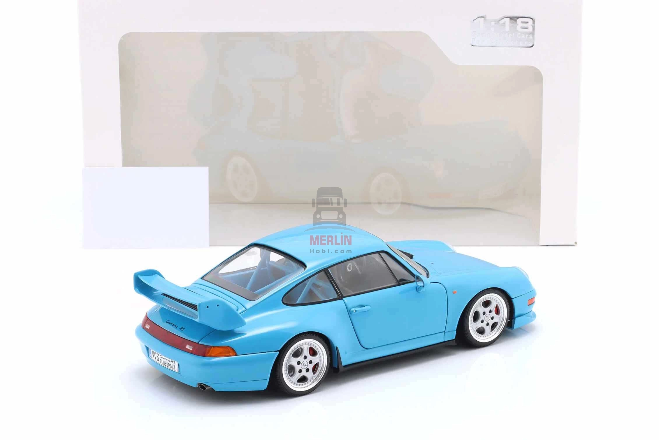 Solido 1/18 Scale Porsche 911 (993) Clubsport – Riviera Blue – 1997