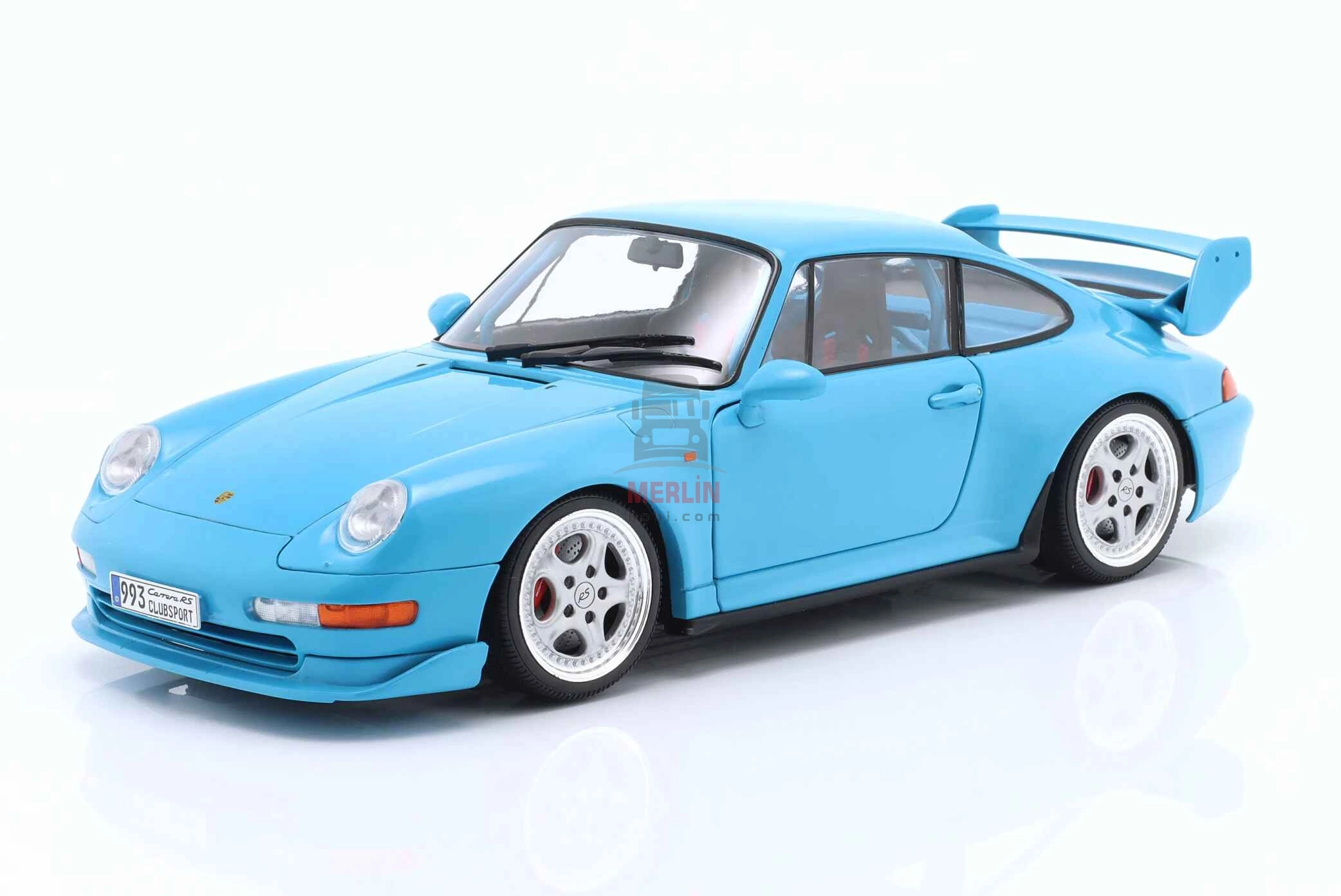 Solido 1/18 Scale Porsche 911 (993) Clubsport – Riviera Blue – 1997
