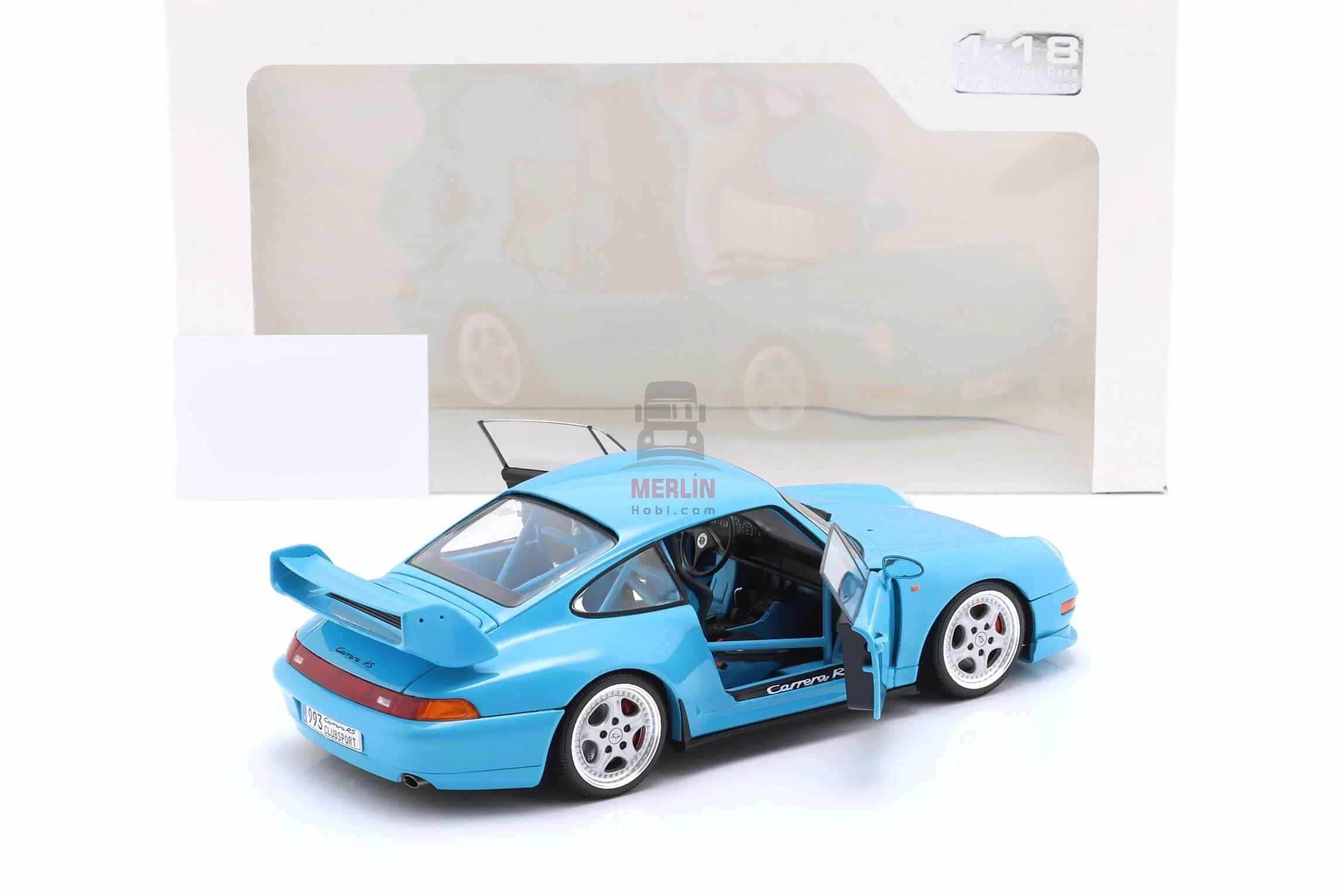 Solido 1/18 Scale Porsche 911 (993) Clubsport – Riviera Blue – 1997