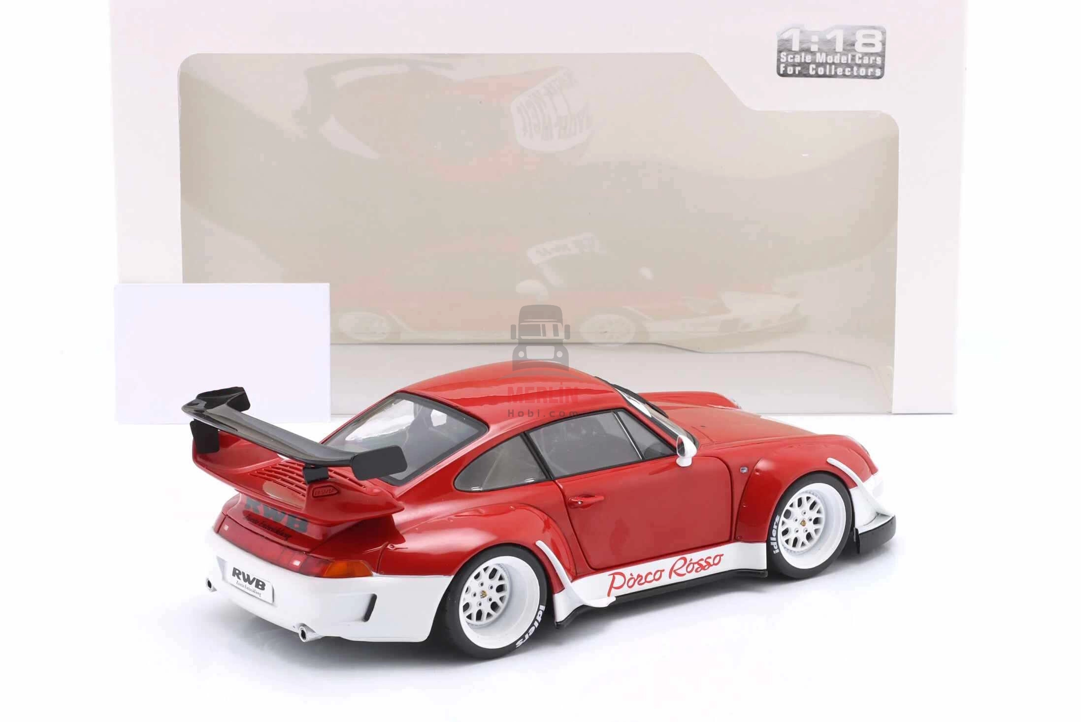 Solido 1/18 Scale S1808505 - Porsche RWB Bodykit PORCO ROSSO – 2020
