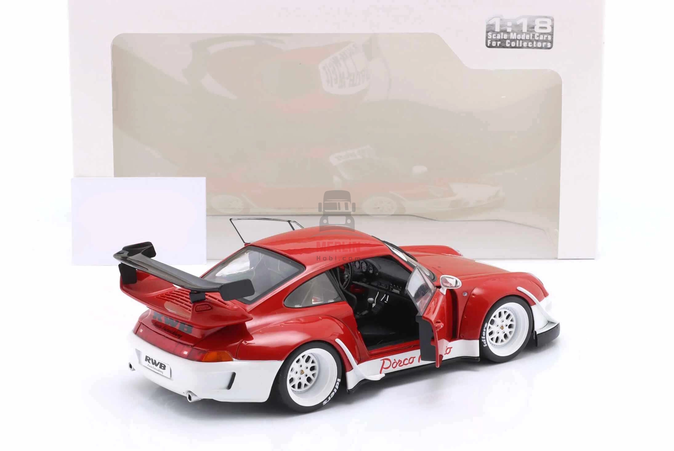Solido 1/18 Scale S1808505 - Porsche RWB Bodykit PORCO ROSSO – 2020