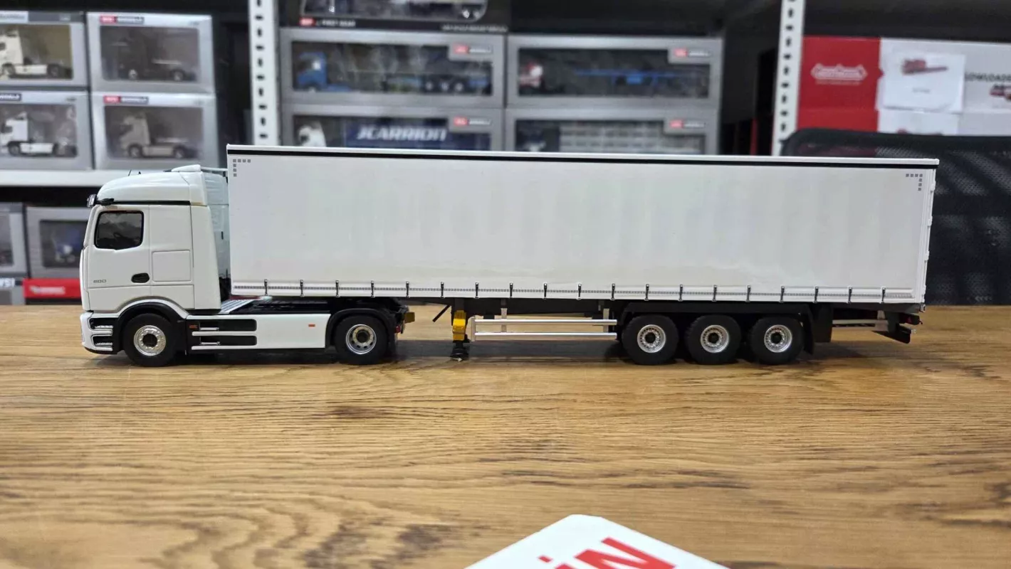1/43  Mercedes Benz EActros 2026 + Tenteli  Dorseli  - PRO Kabin Beyaz - Eligor