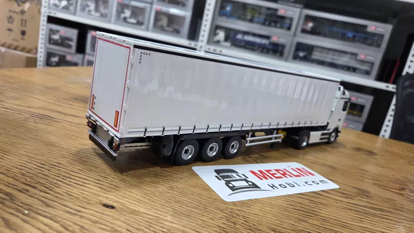 1/43  Mercedes Benz EActros 2026 + Tenteli  Dorseli  - PRO Kabin Beyaz - Eligor