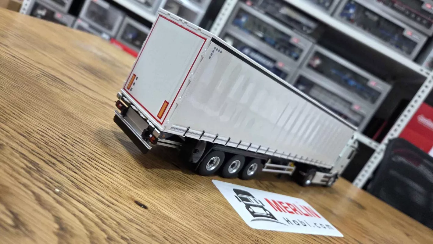 1/43  Mercedes Benz EActros 2026 + Tenteli  Dorseli  - PRO Kabin Beyaz - Eligor