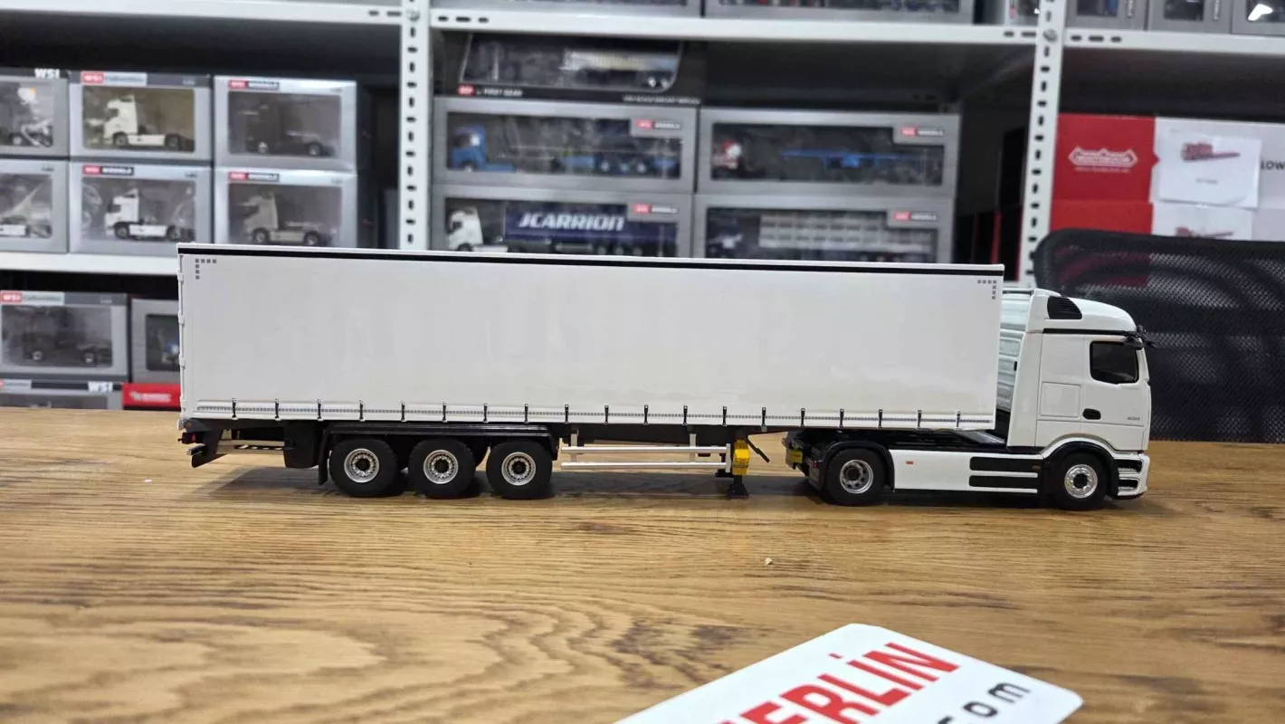 1/43  Mercedes Benz EActros 2026 + Tenteli  Dorseli  - PRO Kabin Beyaz - Eligor