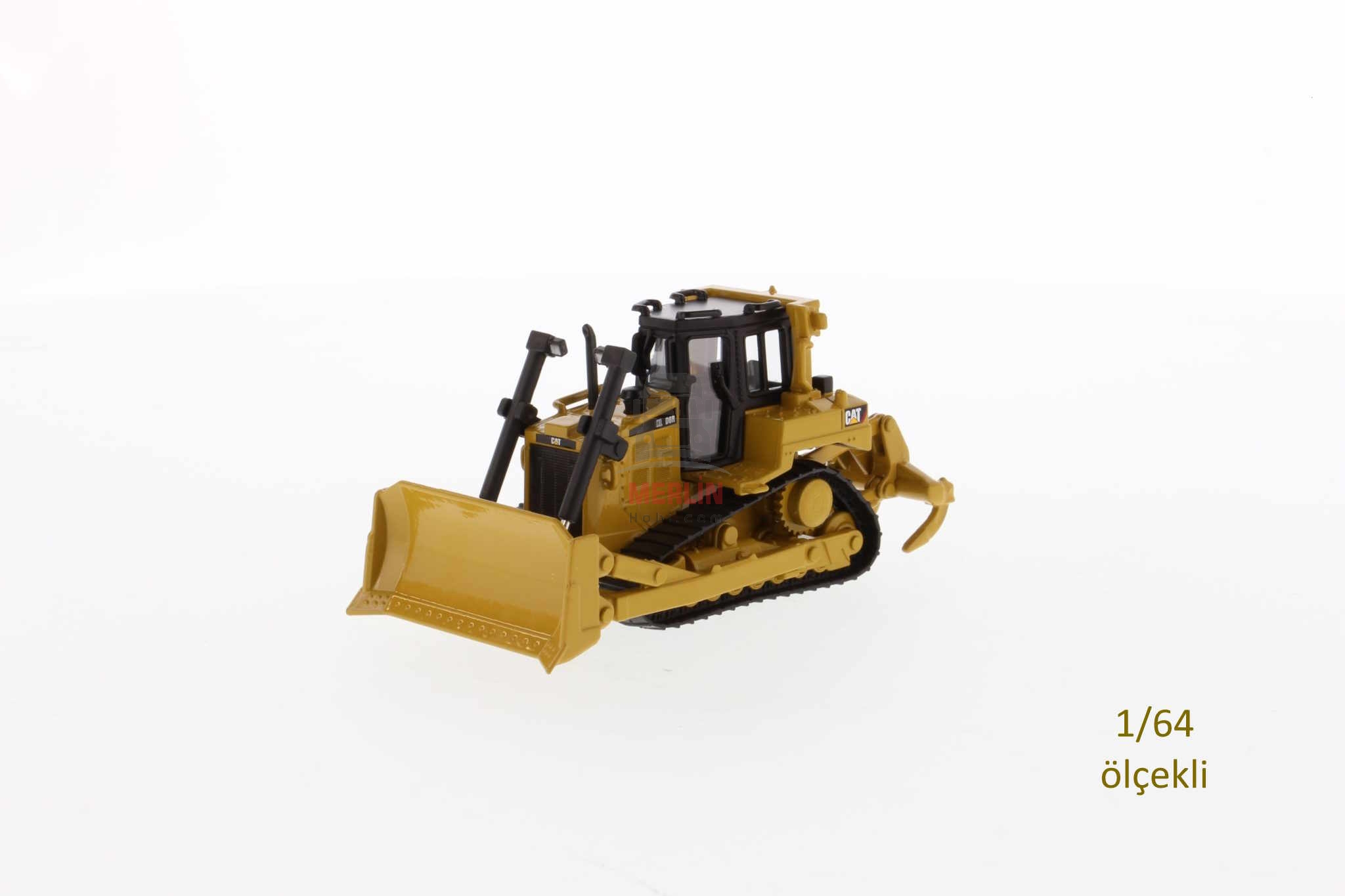 1/64 Scale, Cat D6R Dozer, Display-Ready Metal Construction Machine Model