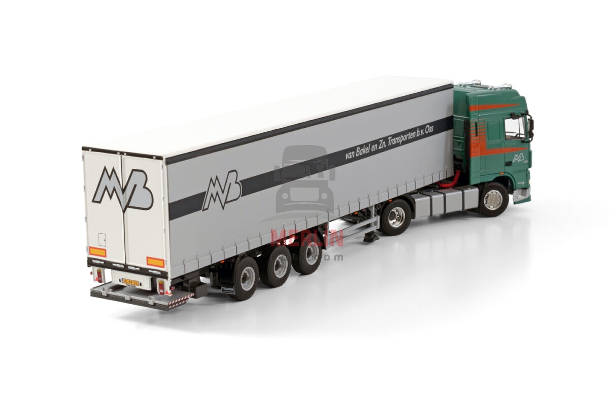 1/50  DAF XF 95 SUPER SPACE CAB 4X2 Tenteli Dorseli  - VAN BAKEL