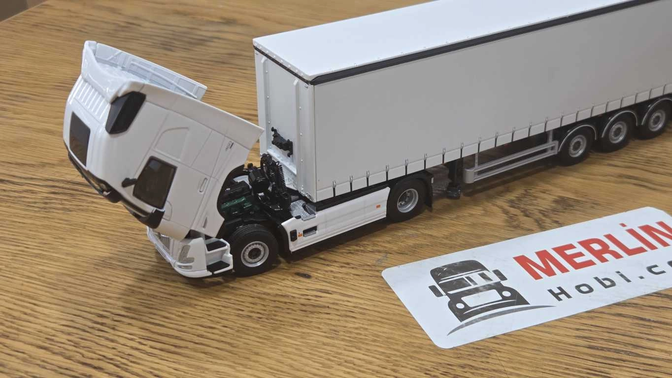 1/50 - VOLVO FH AERO  4X2 + Tenteli  Trailer - Beyaz
