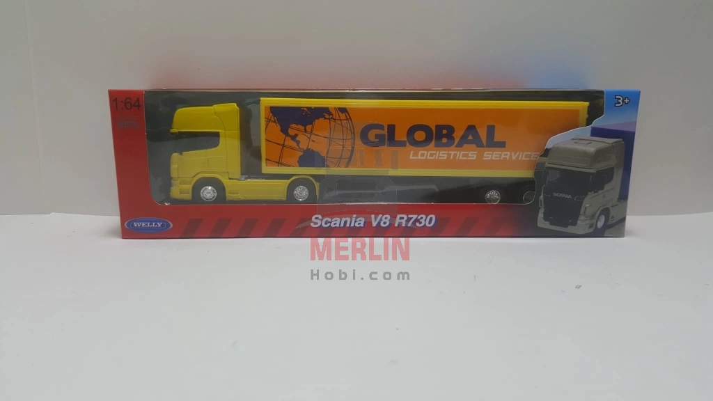 1/64 - Scania 4x2 ve Dorse  Welly Tır Çekici