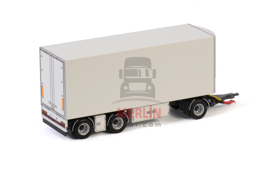 1/50 - White Line; TURNTABLE DRAWBAR FRIDGE TRAILER - 3 AXLE