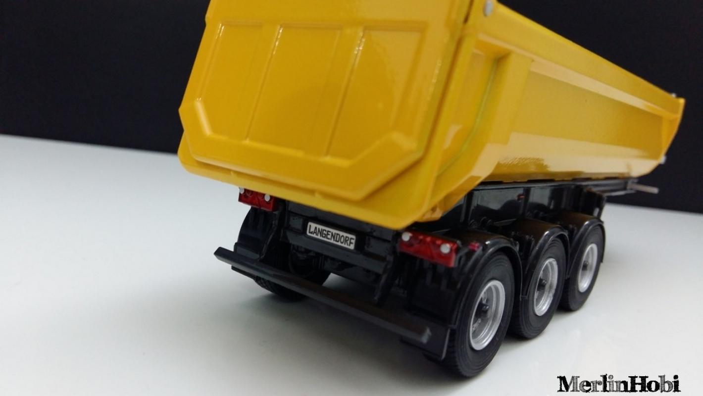 1/50 Damper Trailer 3 Aks  Yellow