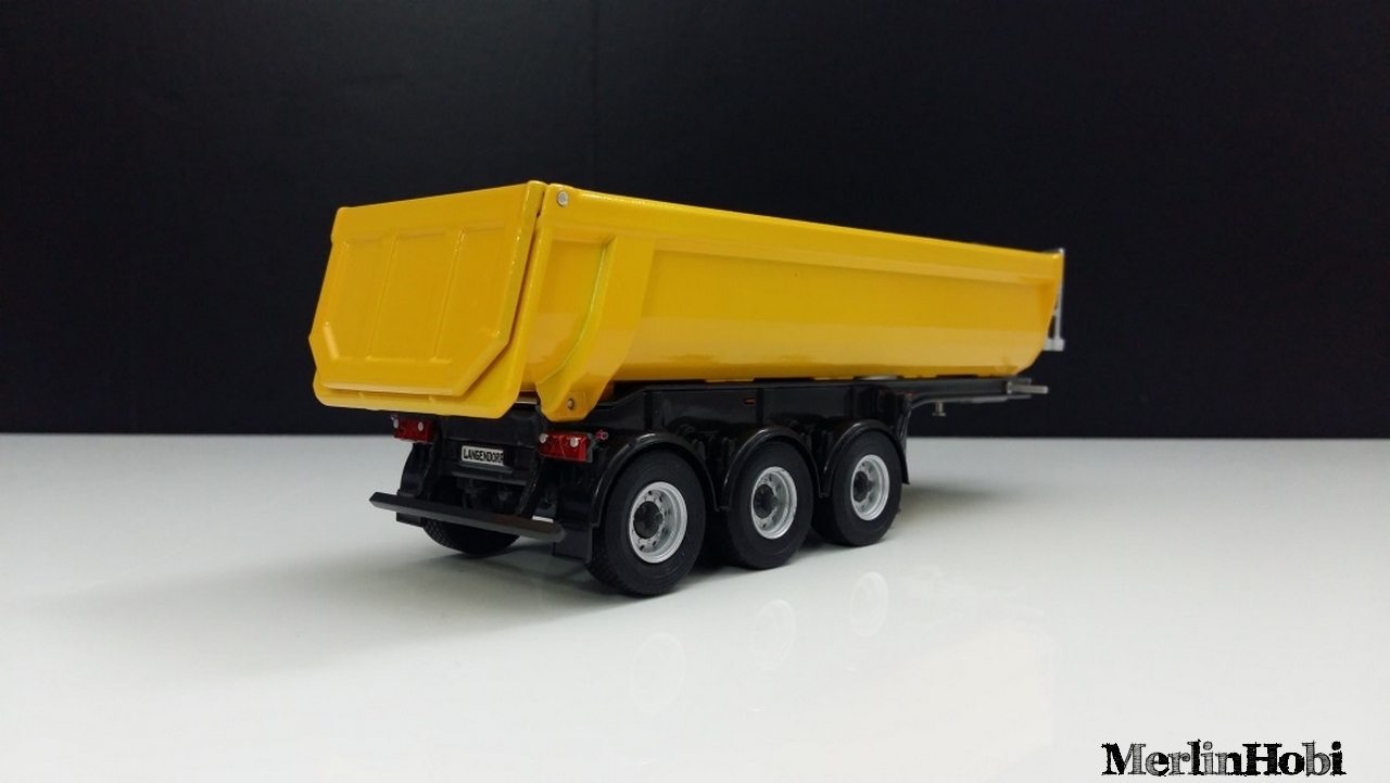 1/50 Damper Trailer 3 Aks  Yellow