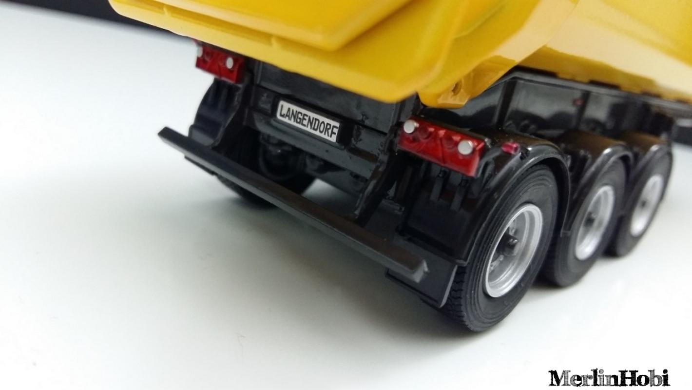 1/50 Damper Trailer 3 Aks  Yellow