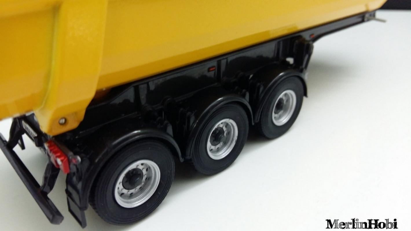 1/50 Damper Trailer 3 Aks  Yellow